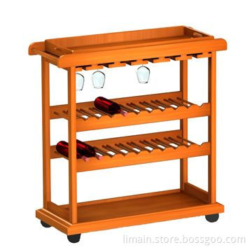 Wine Racks, Made of Wooden and Metal Material